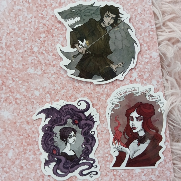 Dark art GoT Game of Thrones sticker pack of 10! Unique & beautiful pieces - Picture 5 of 7